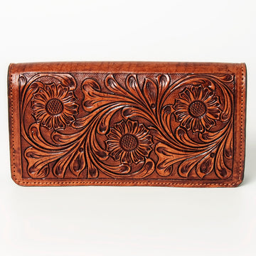 American Darling Wallet Hand Tooled Genuine Leather Women Bag Western Handbag Purse